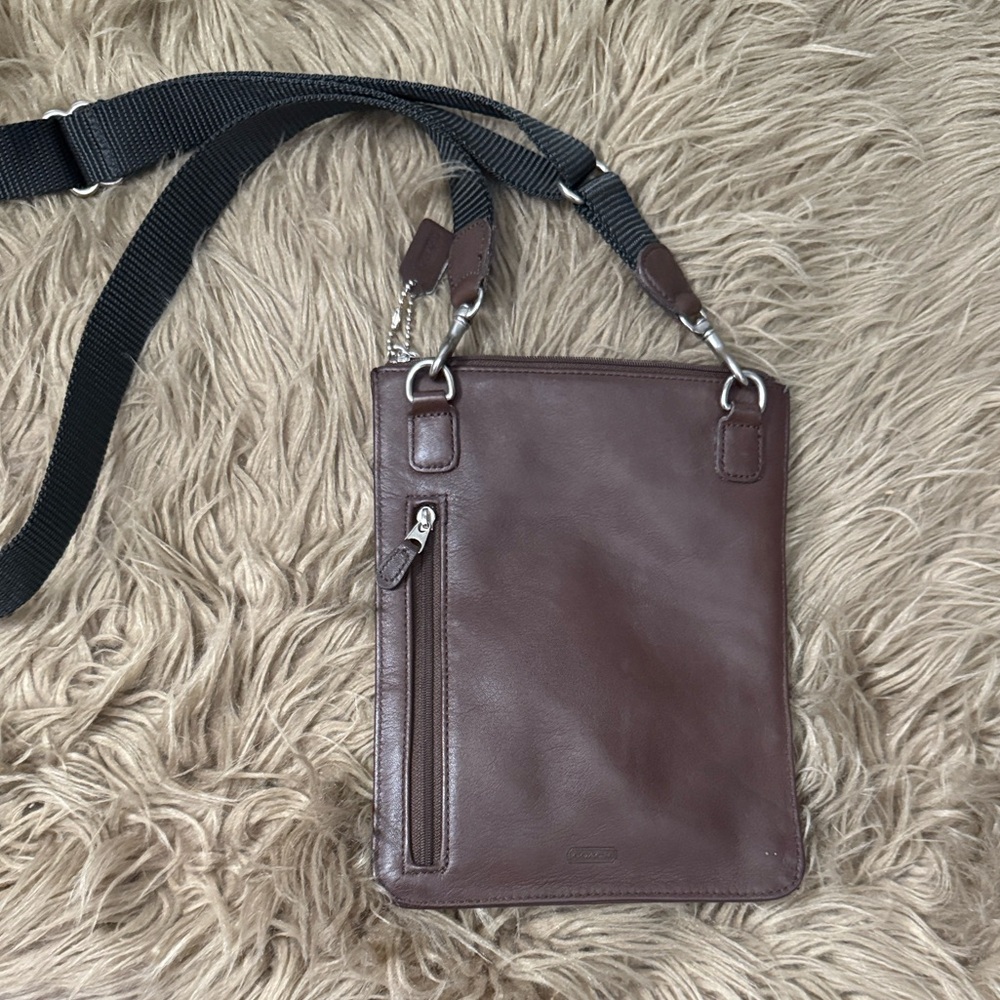 RARE Coach Brown Leather Crossbody Bag - Picture 4 of 7